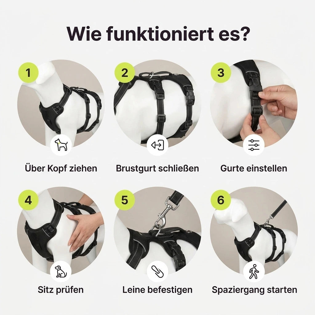 Anti-Zug Hundegeschirr